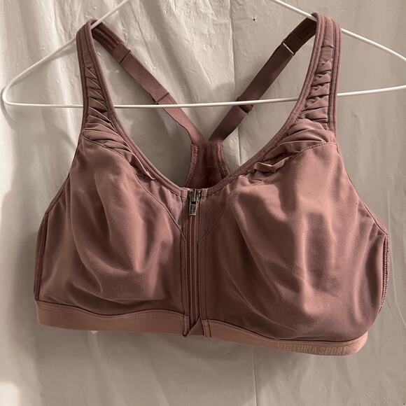 Victoria sport mauve/brown racer back sports bra size 36 c - Picture 2 of 6